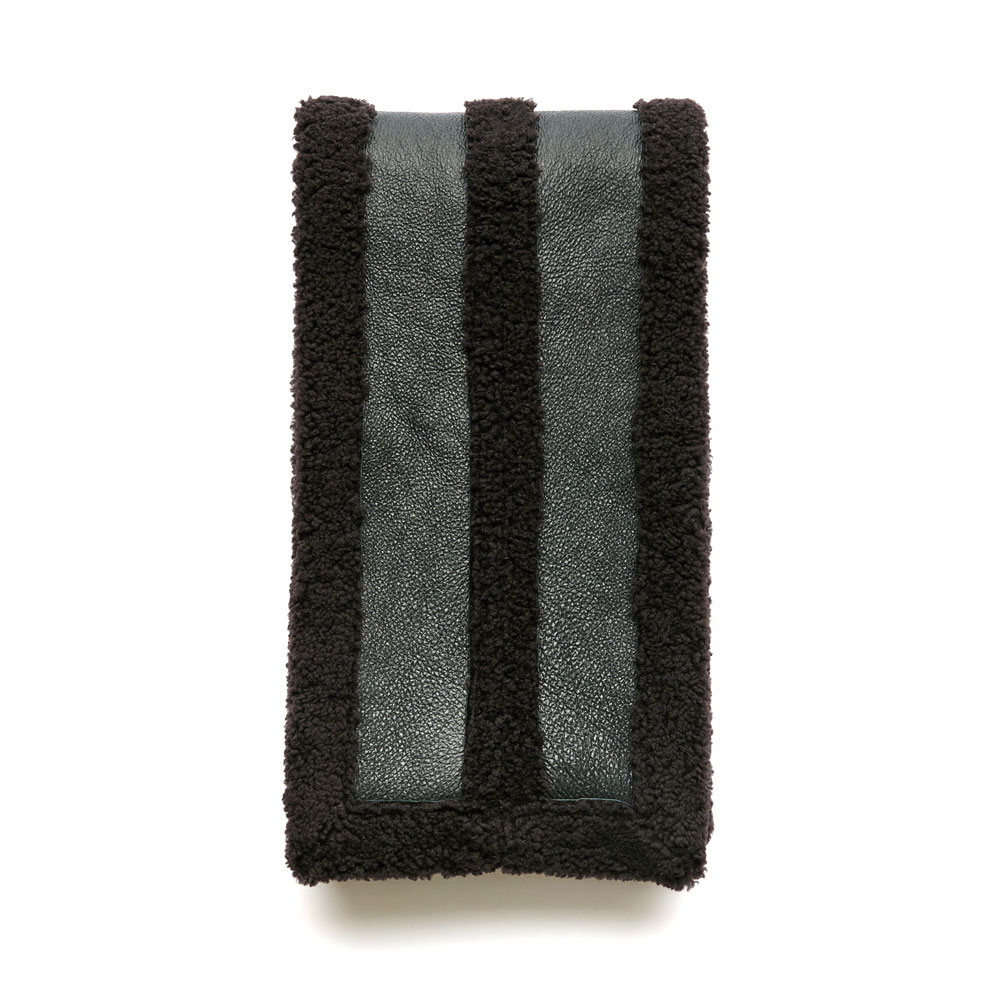 BLIZZARD SCARF DARK BROWN AVIATOR SHEARING