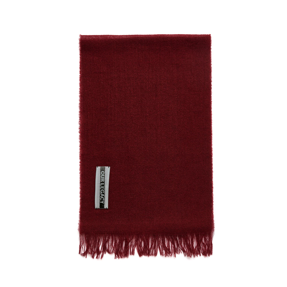 COTTAGE SCARF BURGUNDY WOOL
