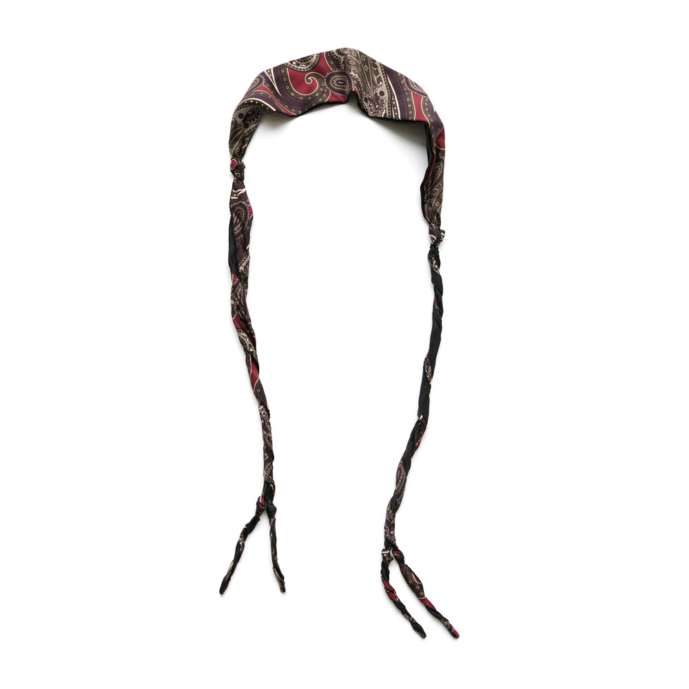 TWISTED TIE BURGUNDY PAISLEY