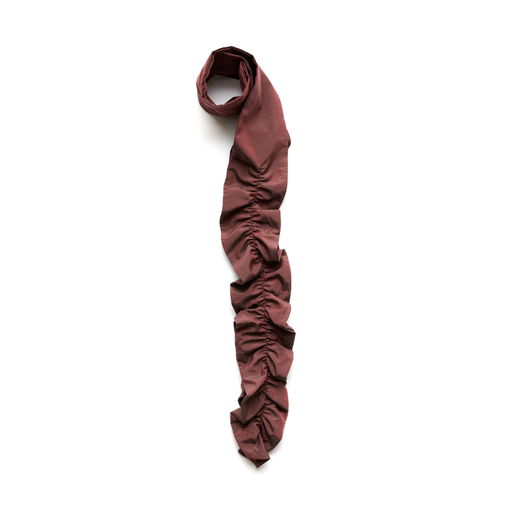 GATHERED TIE SHINING CHERRY CRINKLE SOLARO