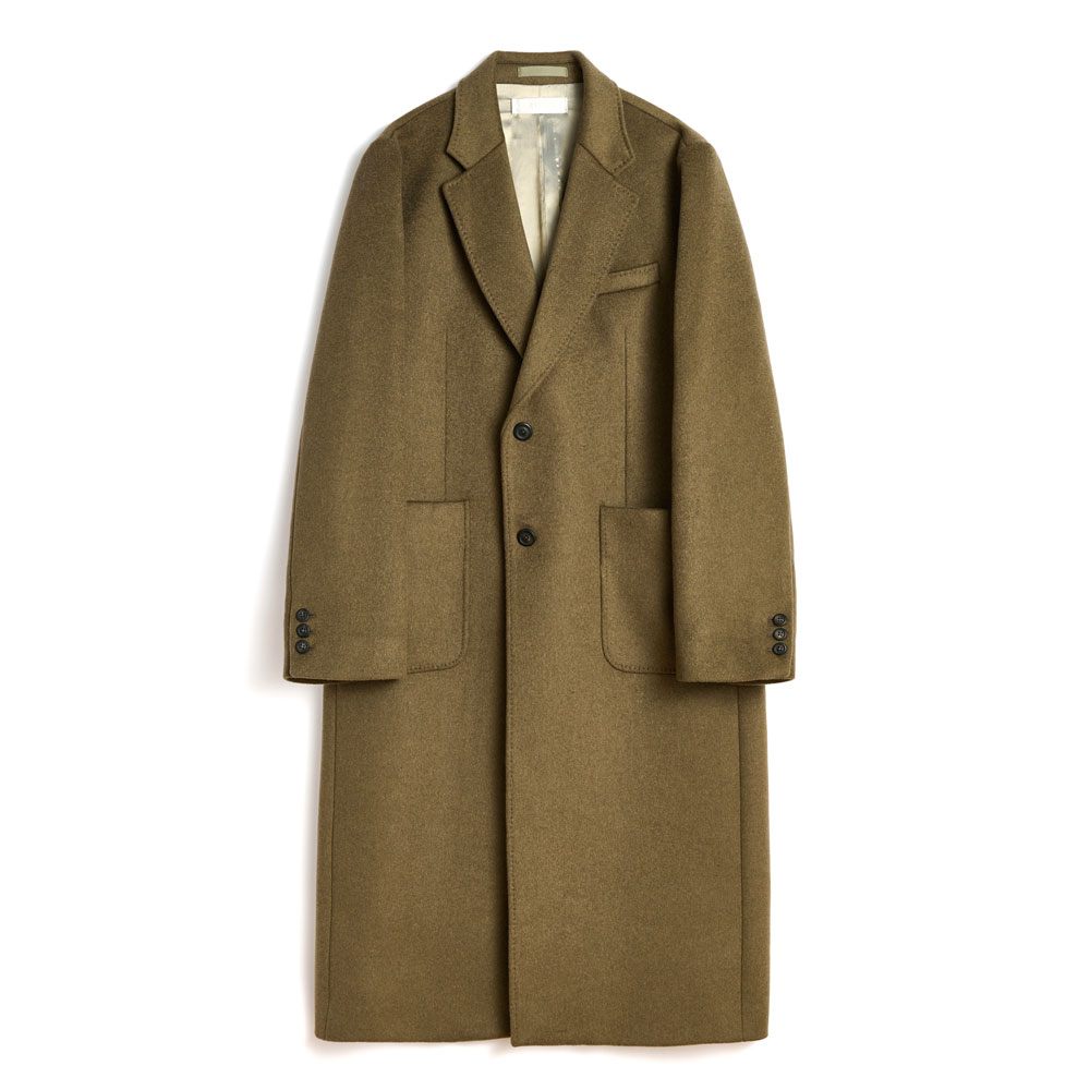 ROBE OVERCOAT DISRUPTIVE MOSS KILO MELTON