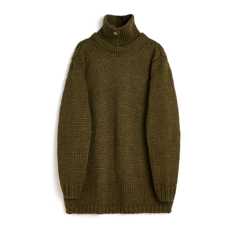 POLAR POPOVER OLIVE MEGA ALPACA WOOL
