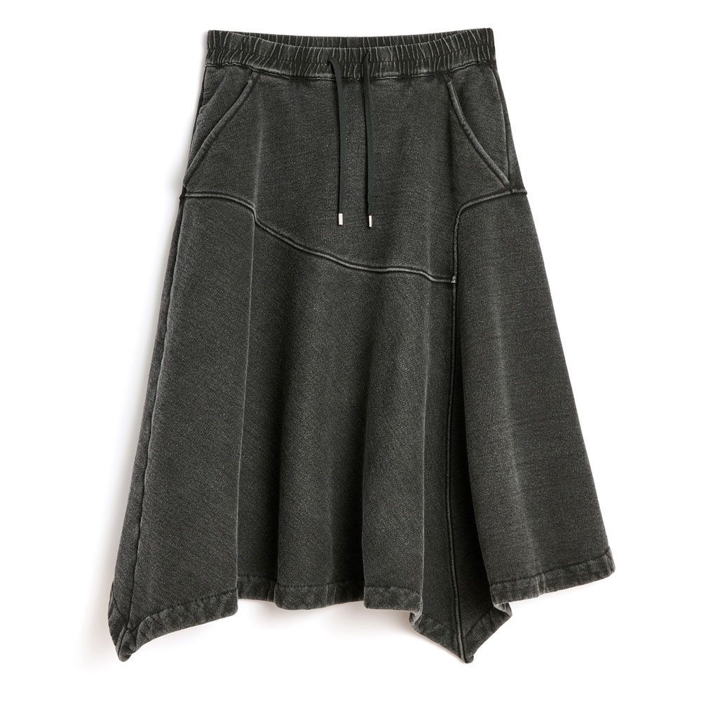 LOUNGE SKIRT BLACK 1000 POINTS PRINT