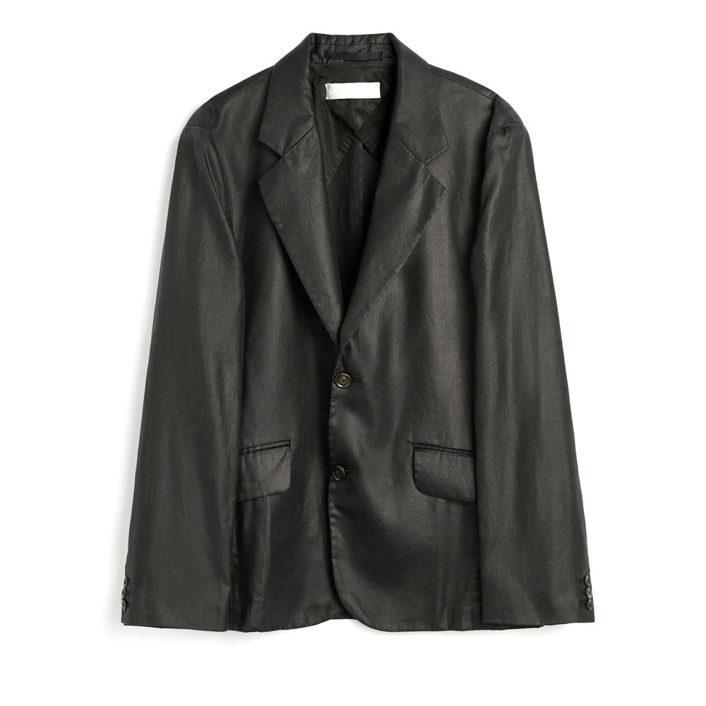 CLASSIC BLAZER LACQUER BLACK MIRROR TENCEL