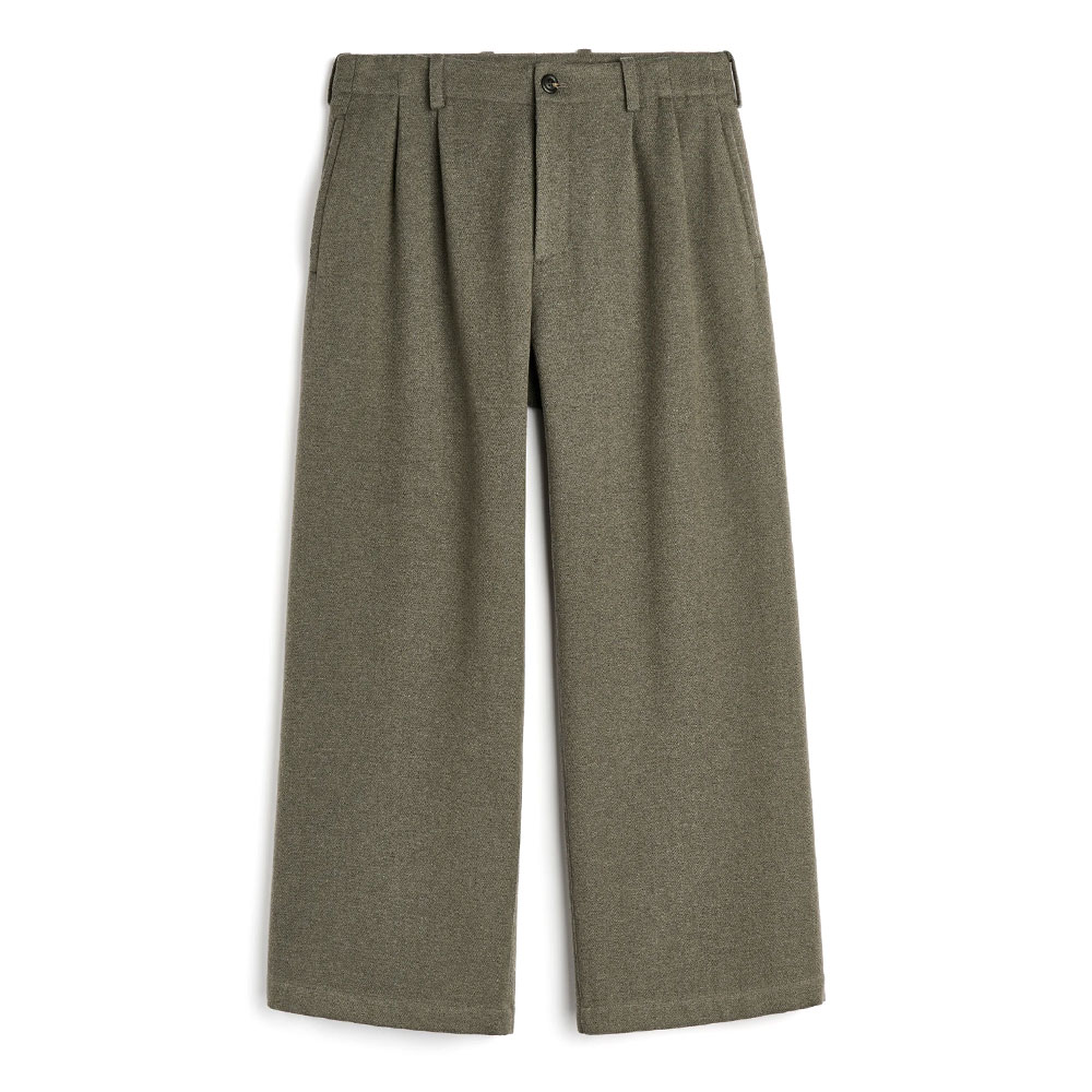 BRIDGE CHINO NIGHT PINE FISHBONE BOUND WOOL