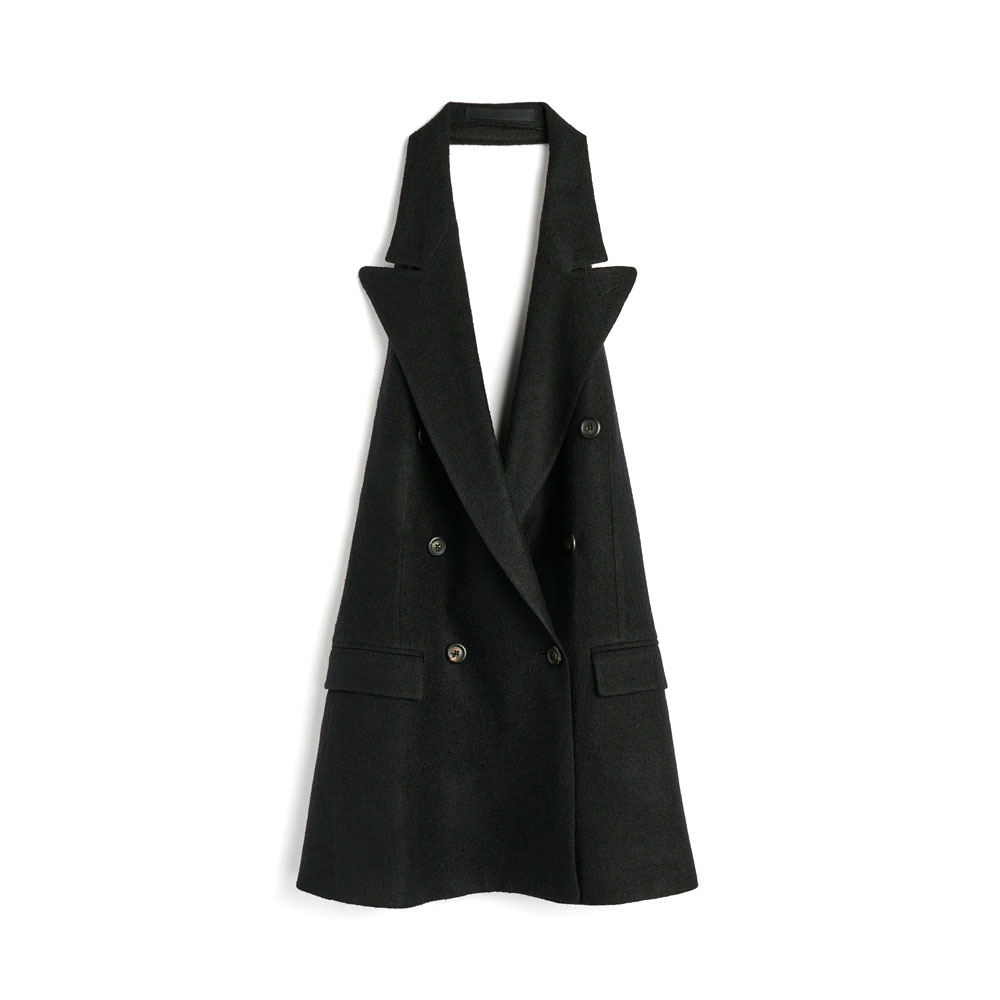 BLAZE APRON RITUAL BLACK MESH WOOL