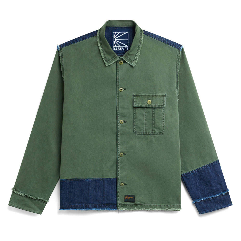 SURPLUS DENIM LS OVERSHIRT GREEN