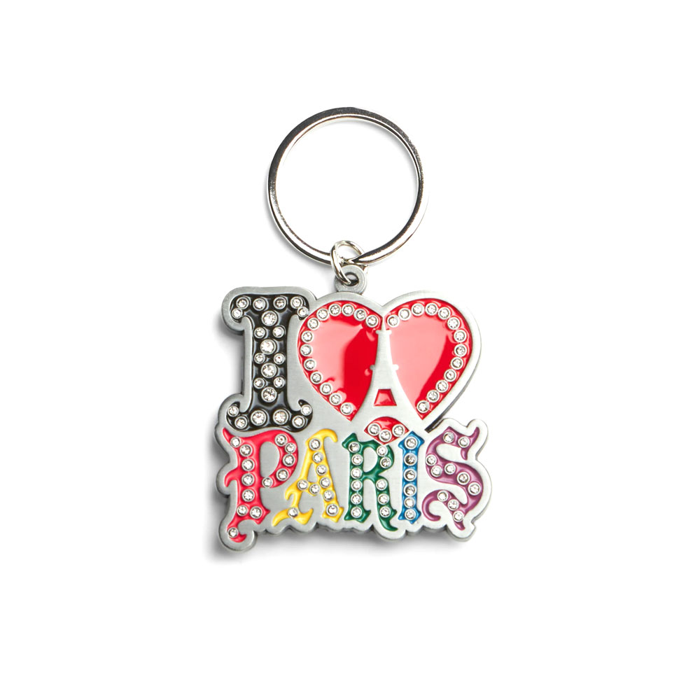 I LOVE PARIS KEYCHAIN METAL MULTI