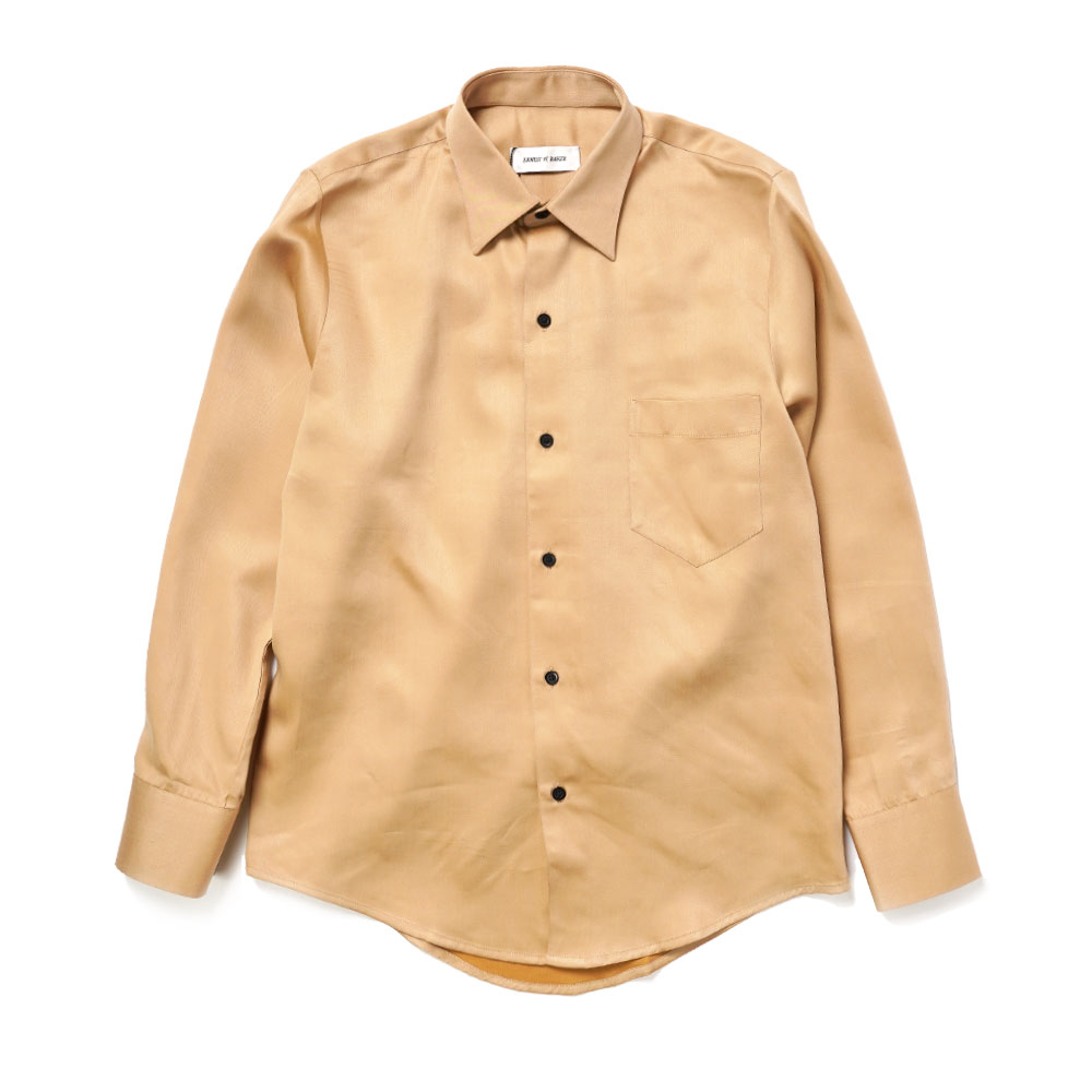 SLIM FIT CLASSIC SHIRT CAMEL _