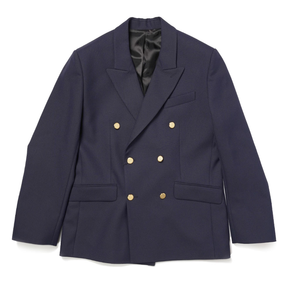 SIX BUTTON DOUBLE BREASTED BLAZER NAVY