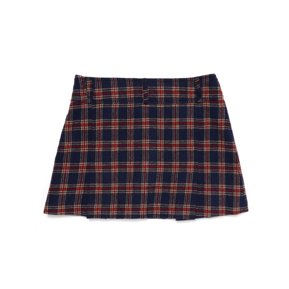 CHECK SKIRT RED BLUE CHECK＿