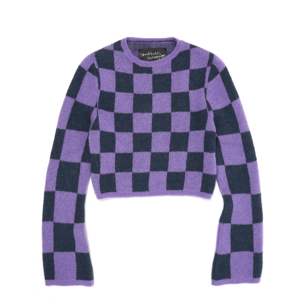 YOKO TOP PURPLE CHECK＿