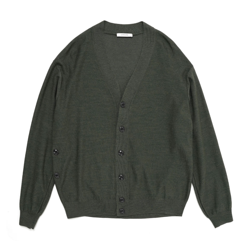 RELAXED TWISTED CARDIGAN IVY GREEN