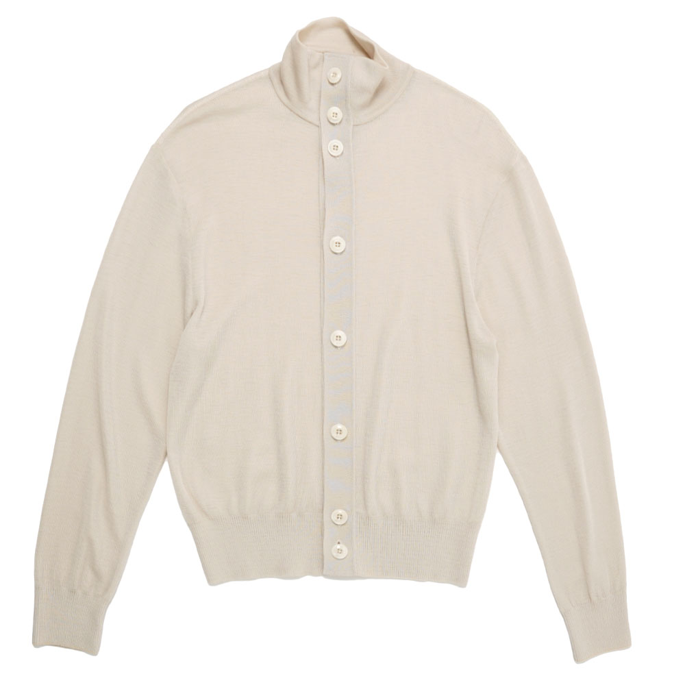 CONVERTIBLE COLLAR CARDIGAN CREAM