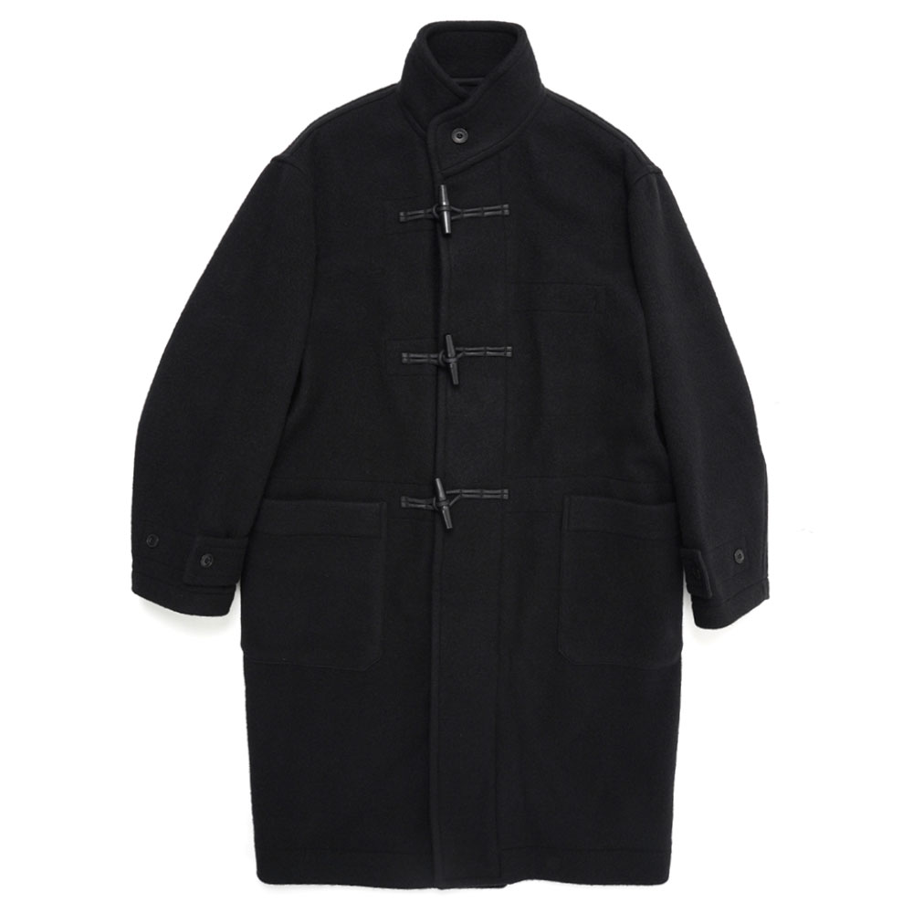 MAXI DUFFLE COAT BLACK