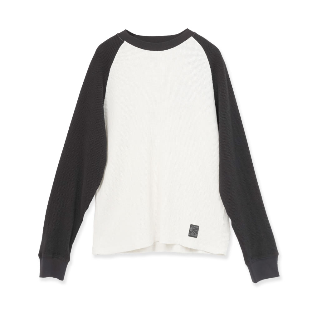 RAGLAN THERMAL L/S TEE SHIRT BROWN