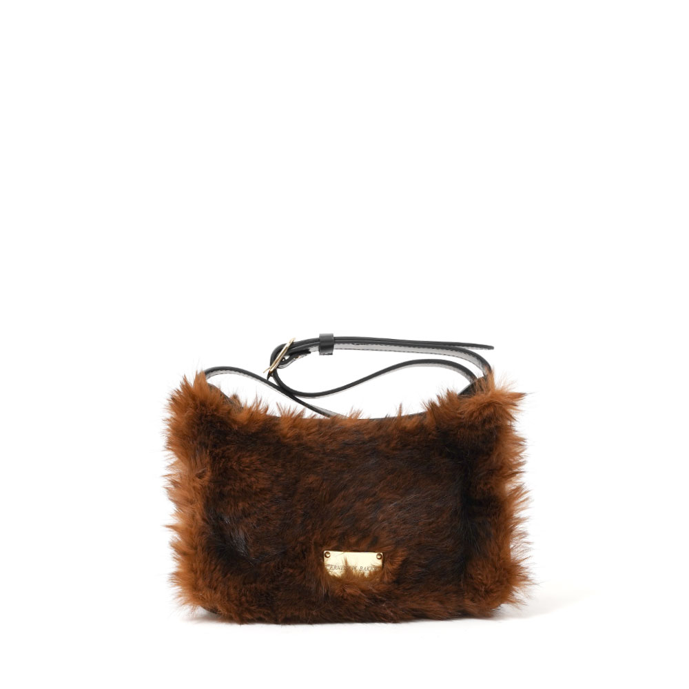 SHOULDER BAG FAUX-FUR