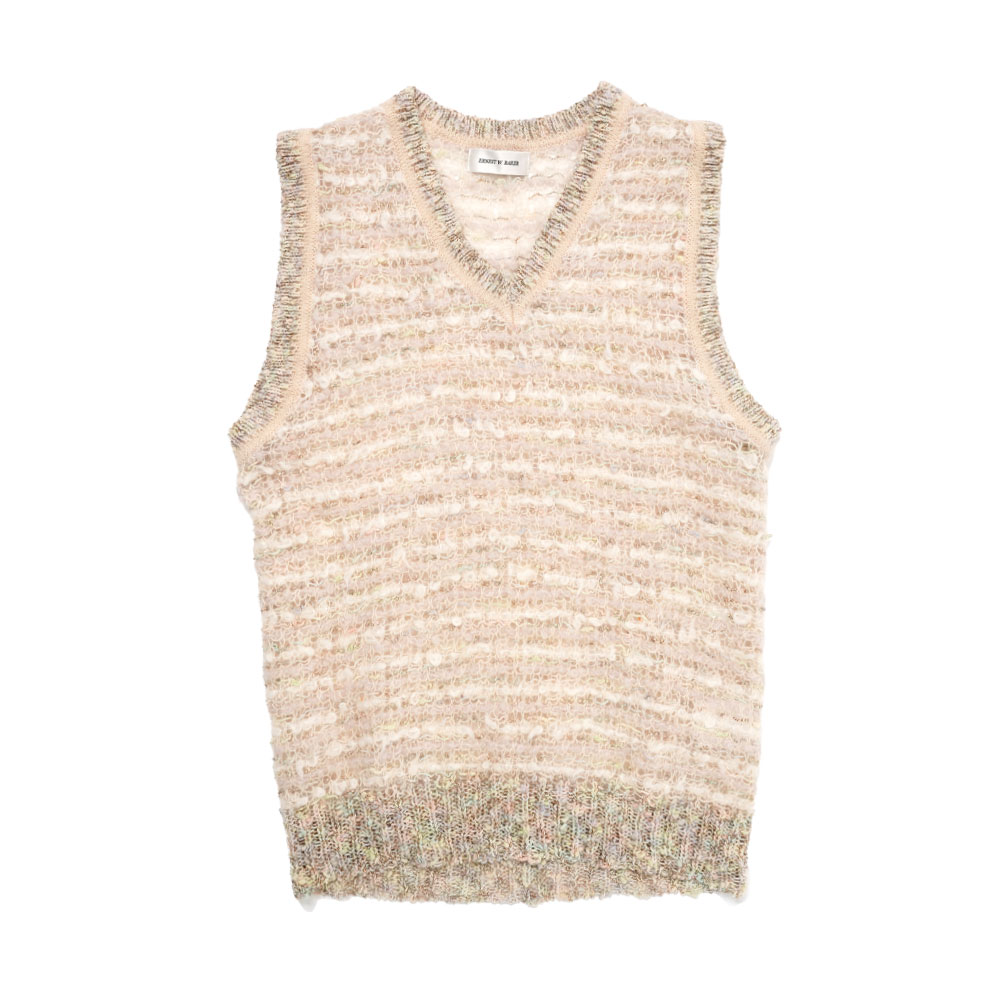 BOUCLE VEST PASTEL