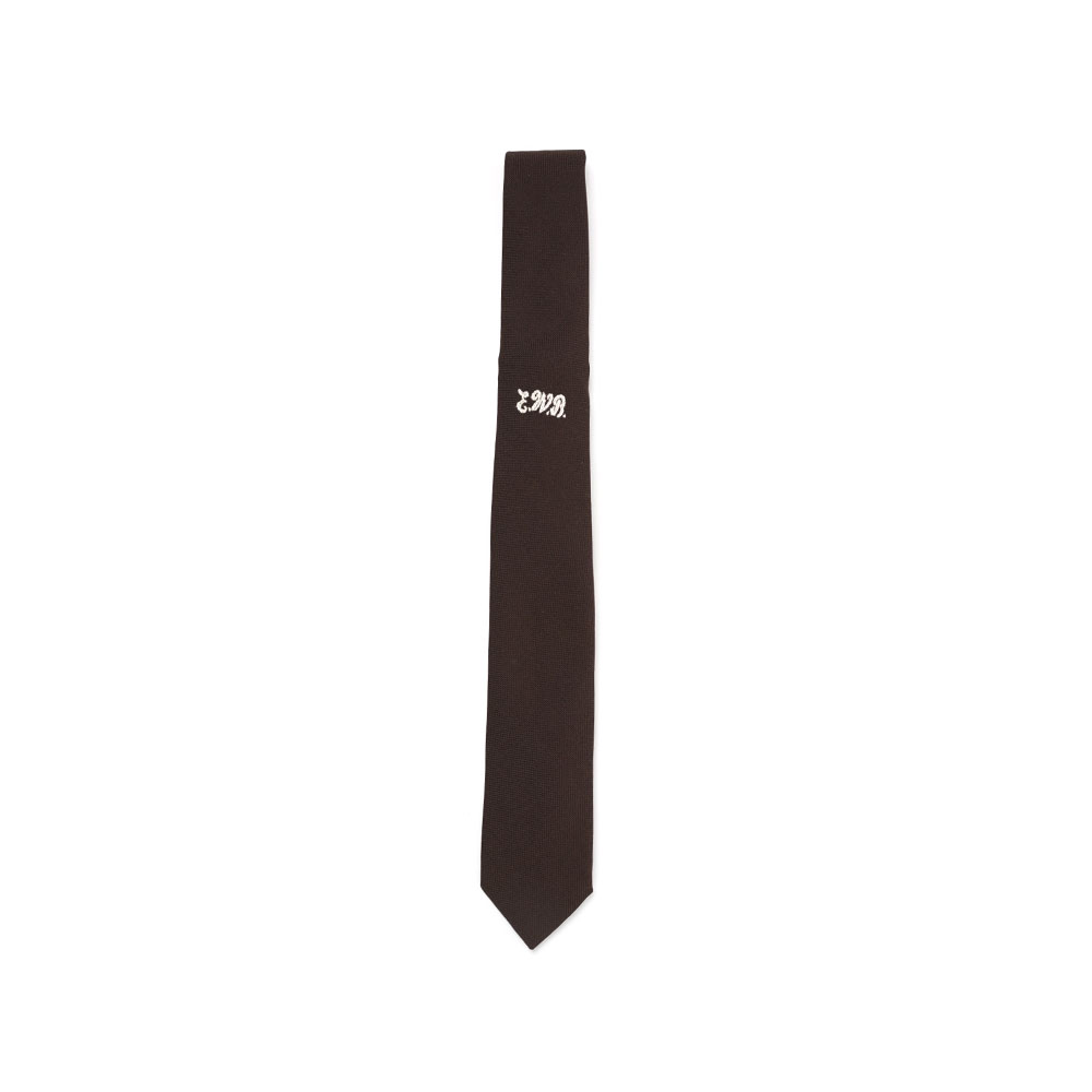 EWB EMBROIDERED TIE BROWN