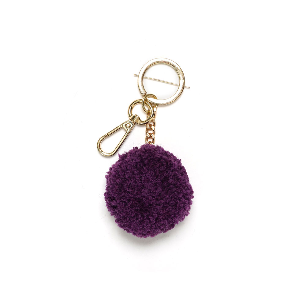 POM POM KEY CHAIN PURPLE