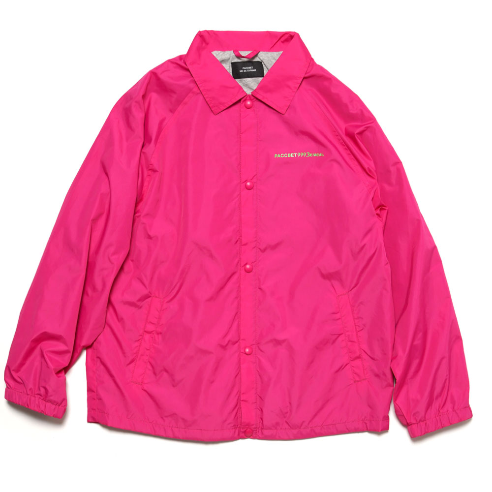 MENS POLYAMIDE COACH JACKET WOVEN PACC9J004 PINK