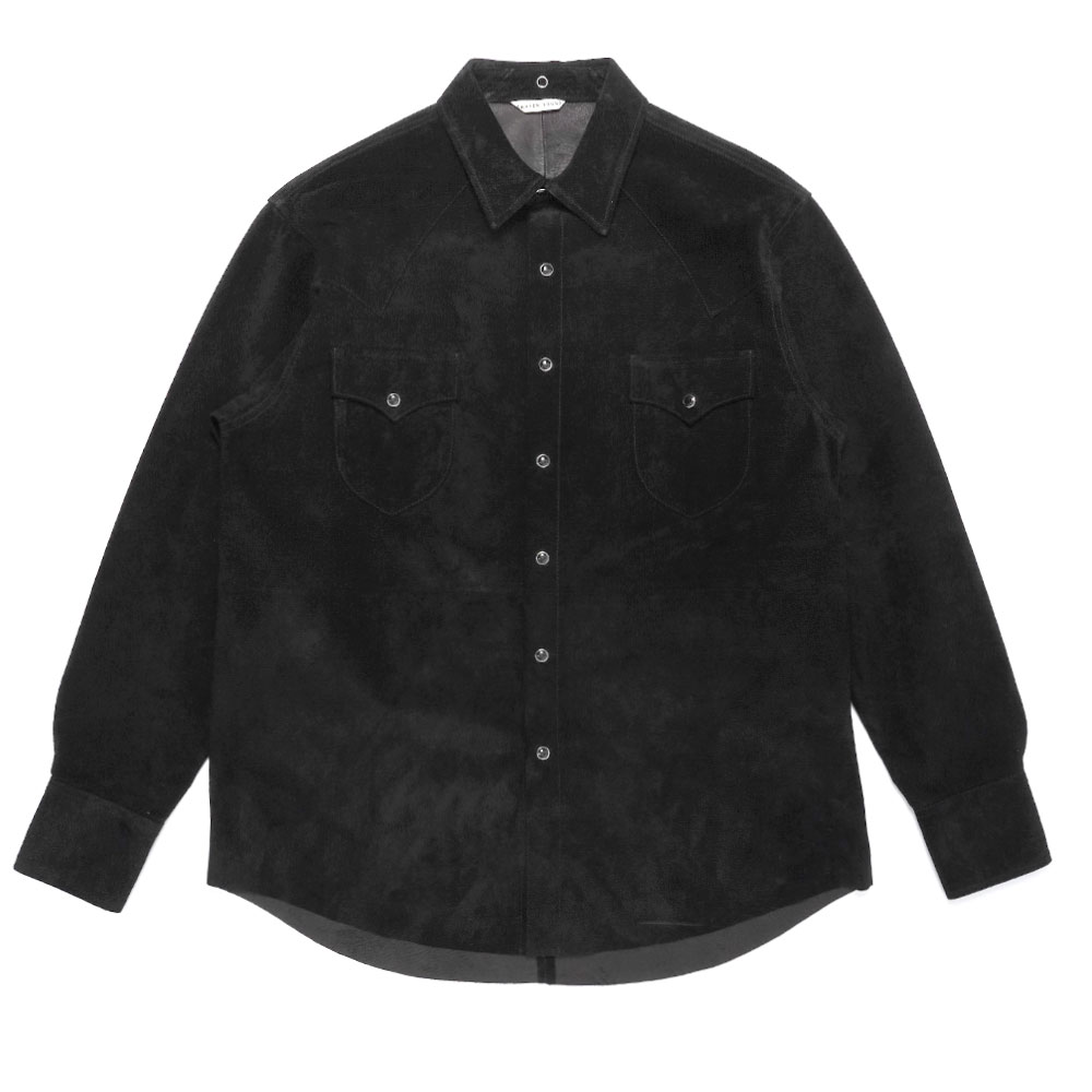 SUEDE WESTERN SHIRT BLACK