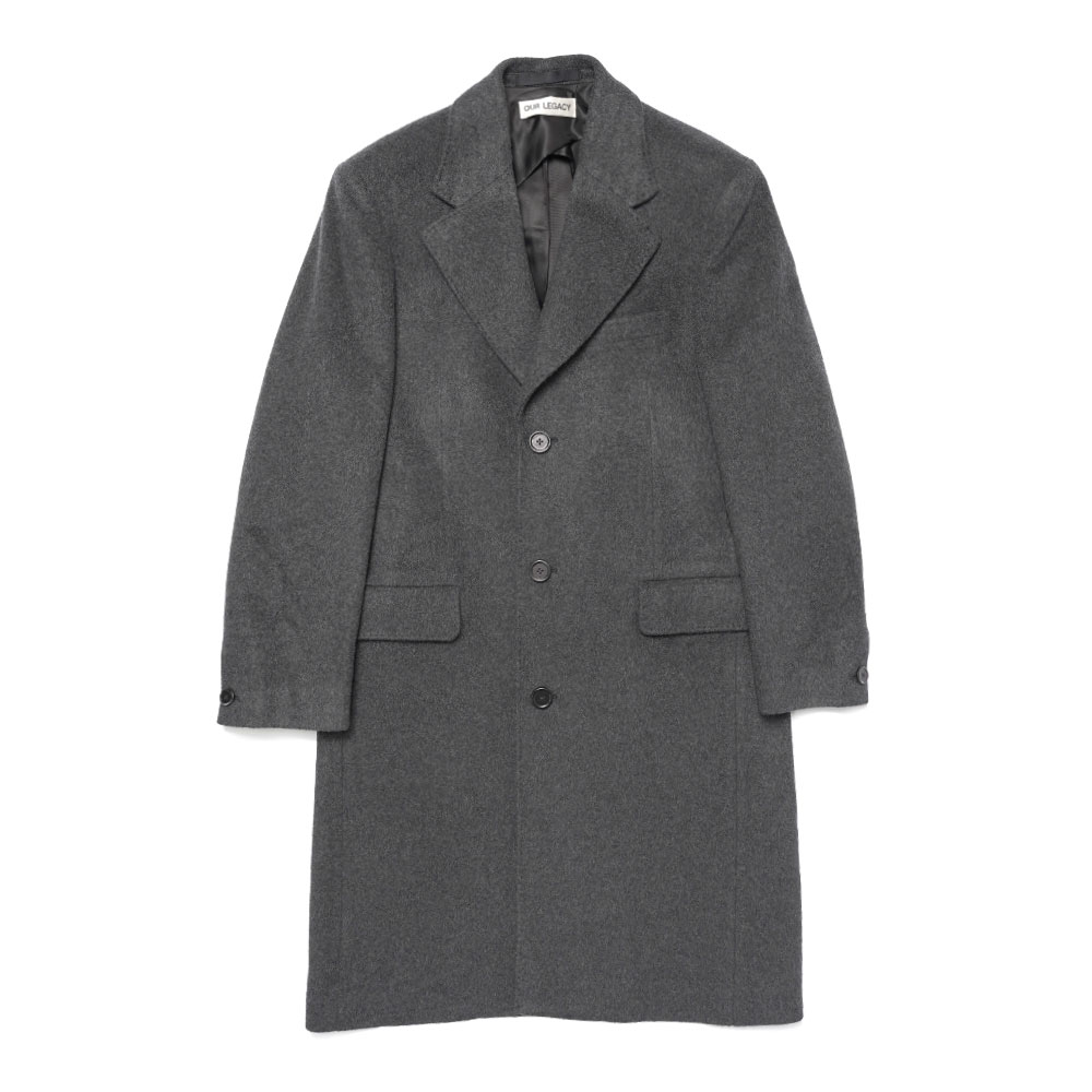 DOLPHIN COAT ASH GREY CASH WOOL _