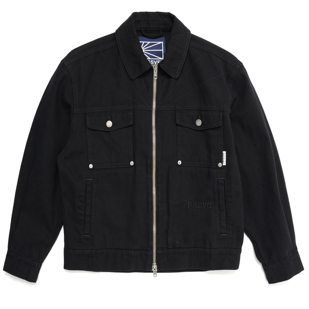 THE NEW LIGHT ZIPPED JACKET BLACK