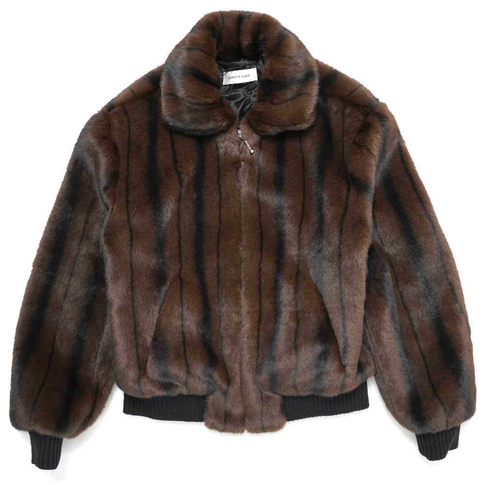 FAUX-MINK HARRINGTON JACKET FAUX-MINK