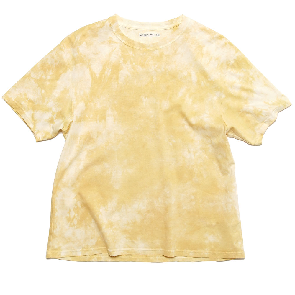 AFTER WINTER - ORGANIC COTTON NATURAL DYE T-SHIRT YELLOW