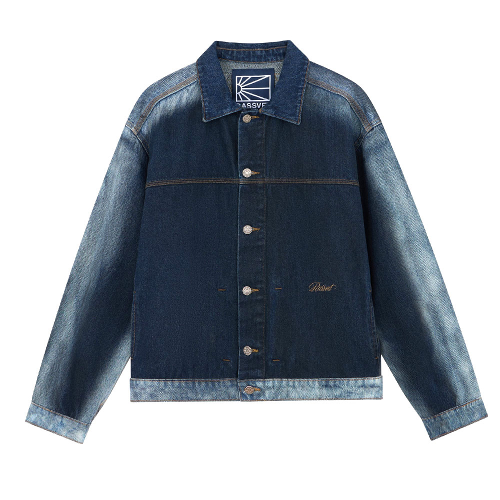 SHADOW WASH DENIM JACKET BLUE