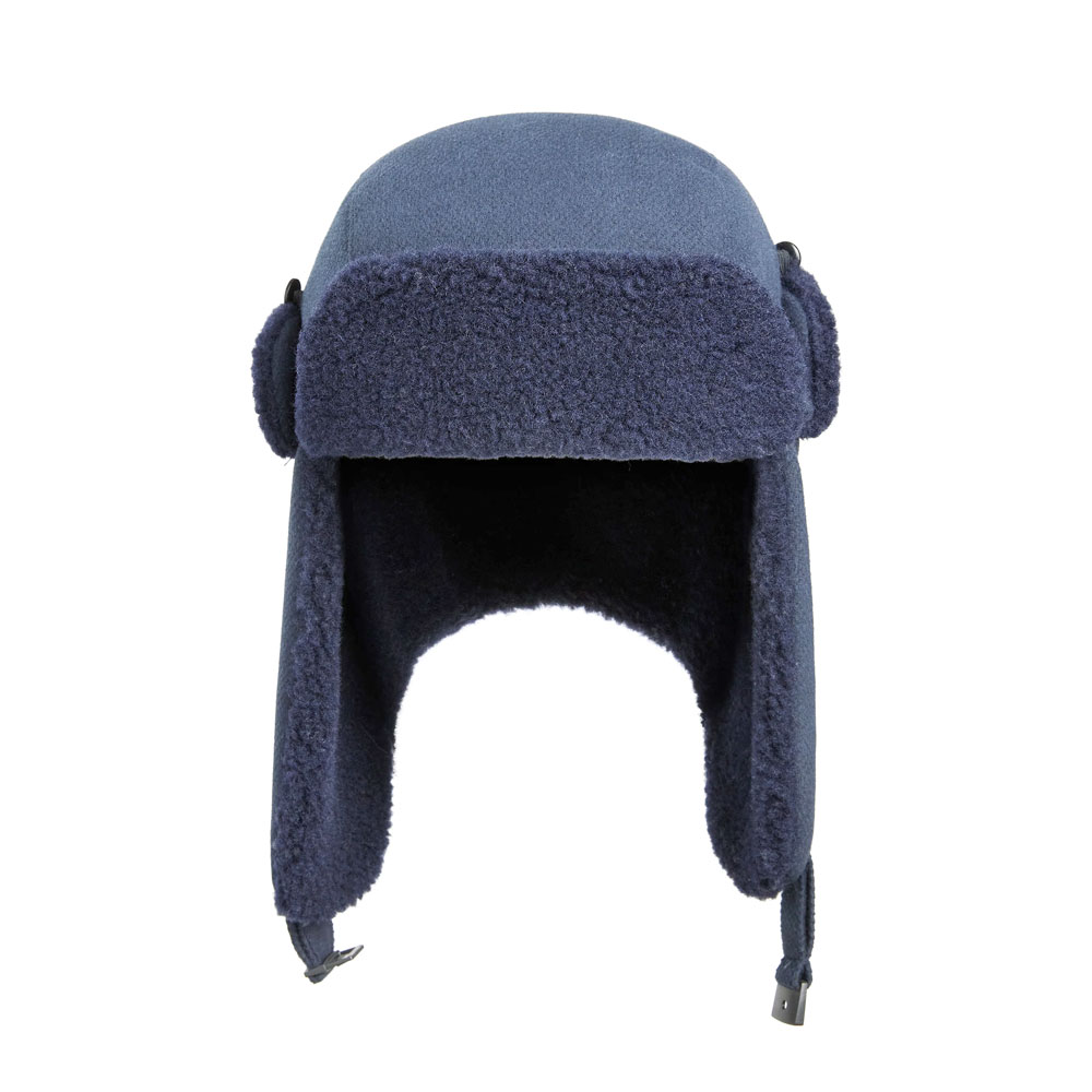 WOOL TRAPPER HAT BLUE