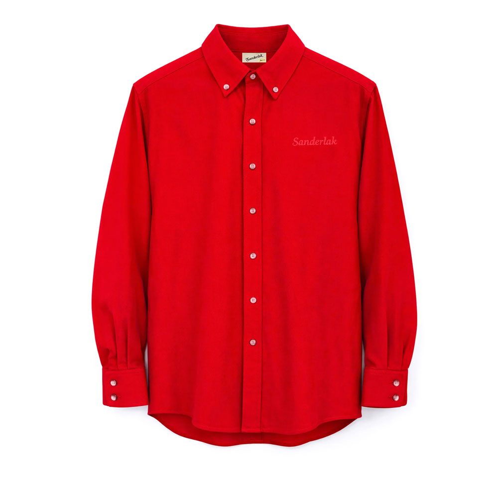 BABY CORD OVERSIZED SHIRT RED CARPET