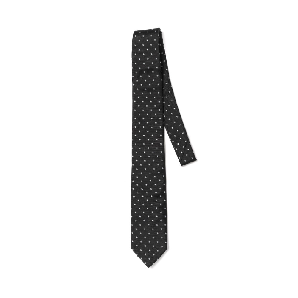DEADSTOCK SILK TIE BLACK/SKYSTAR