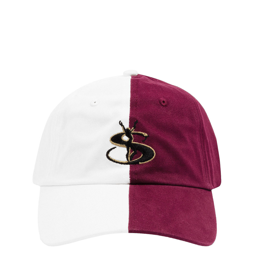 SPLIT CAP WHITE/RED