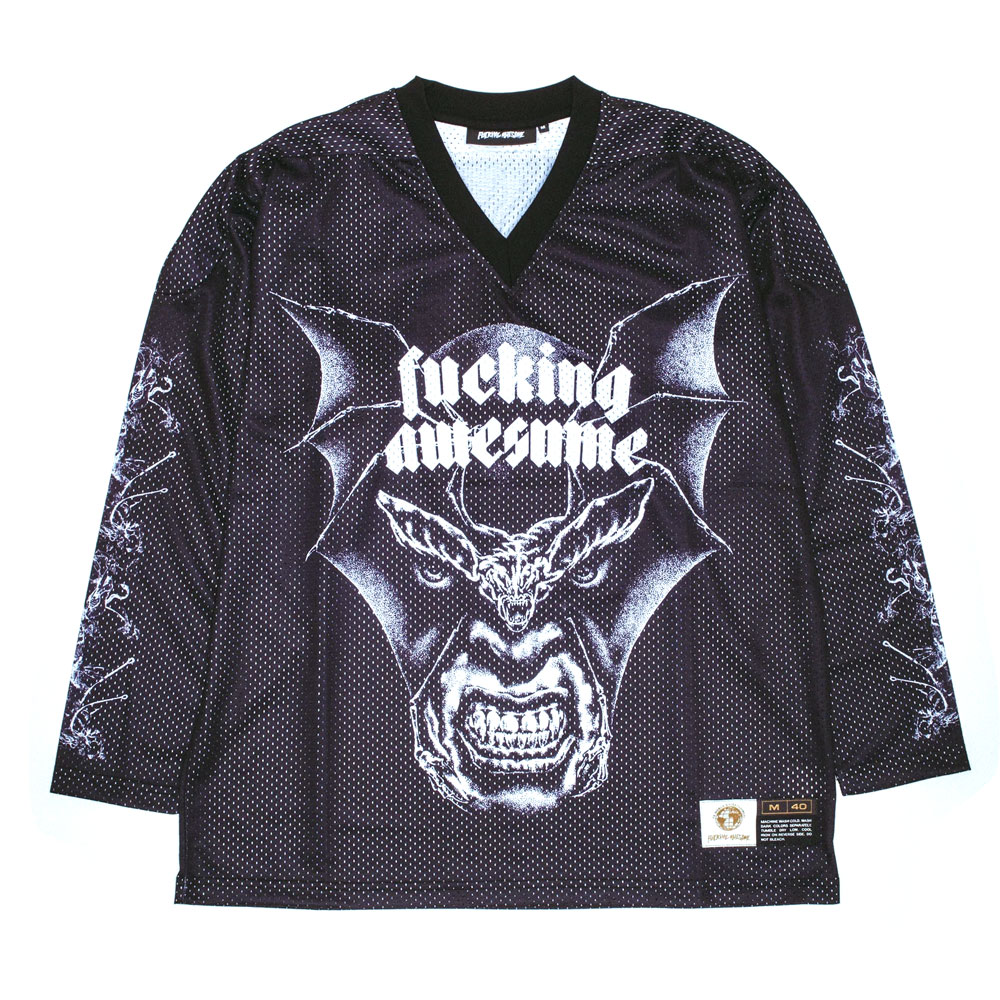 NIGHTMARE HOCKEY JERSEY BLACK_