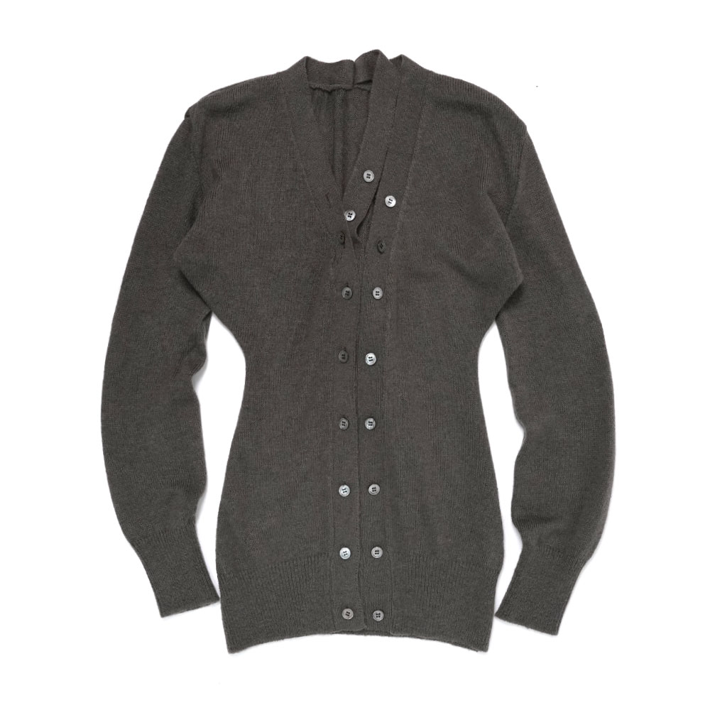 BUNDLE CARDIGAN CHARCOAL GRAY