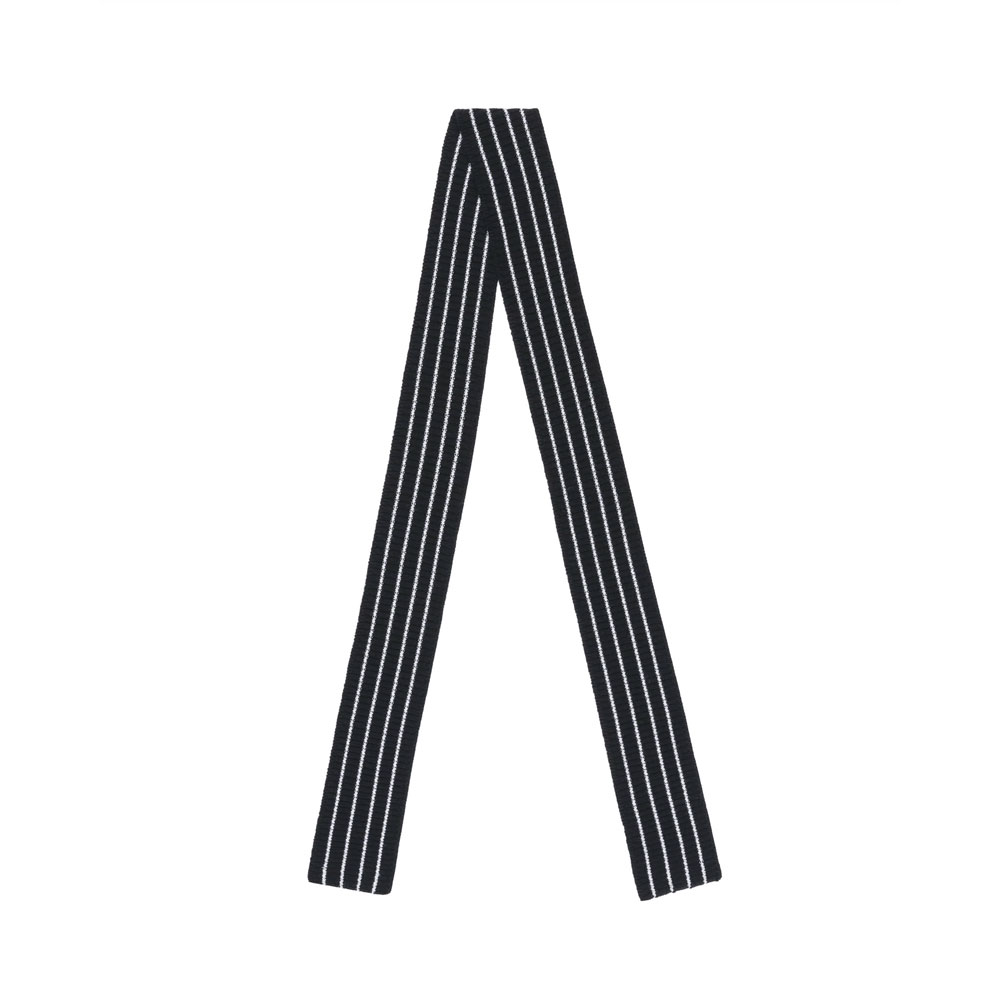 STRIPED SCARF BLACK&WHITE
