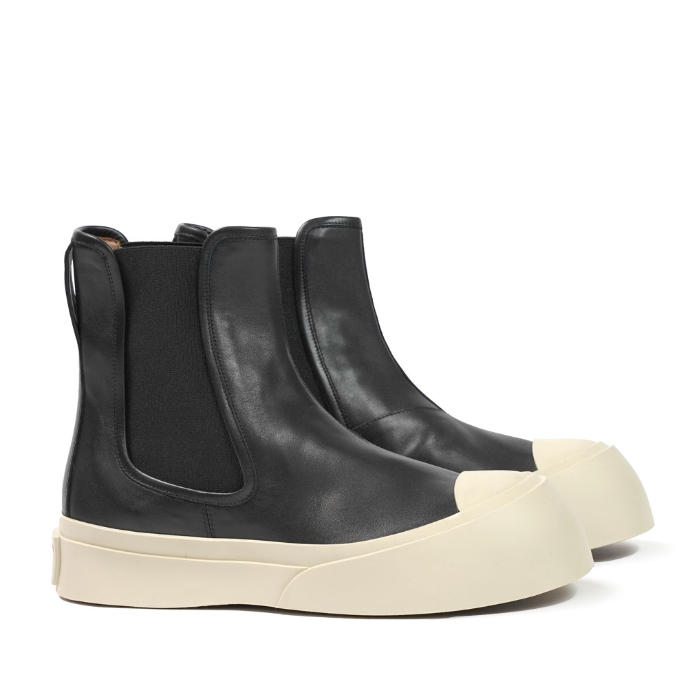 LEATHER PABLO CHEALSA BOOT BLACK