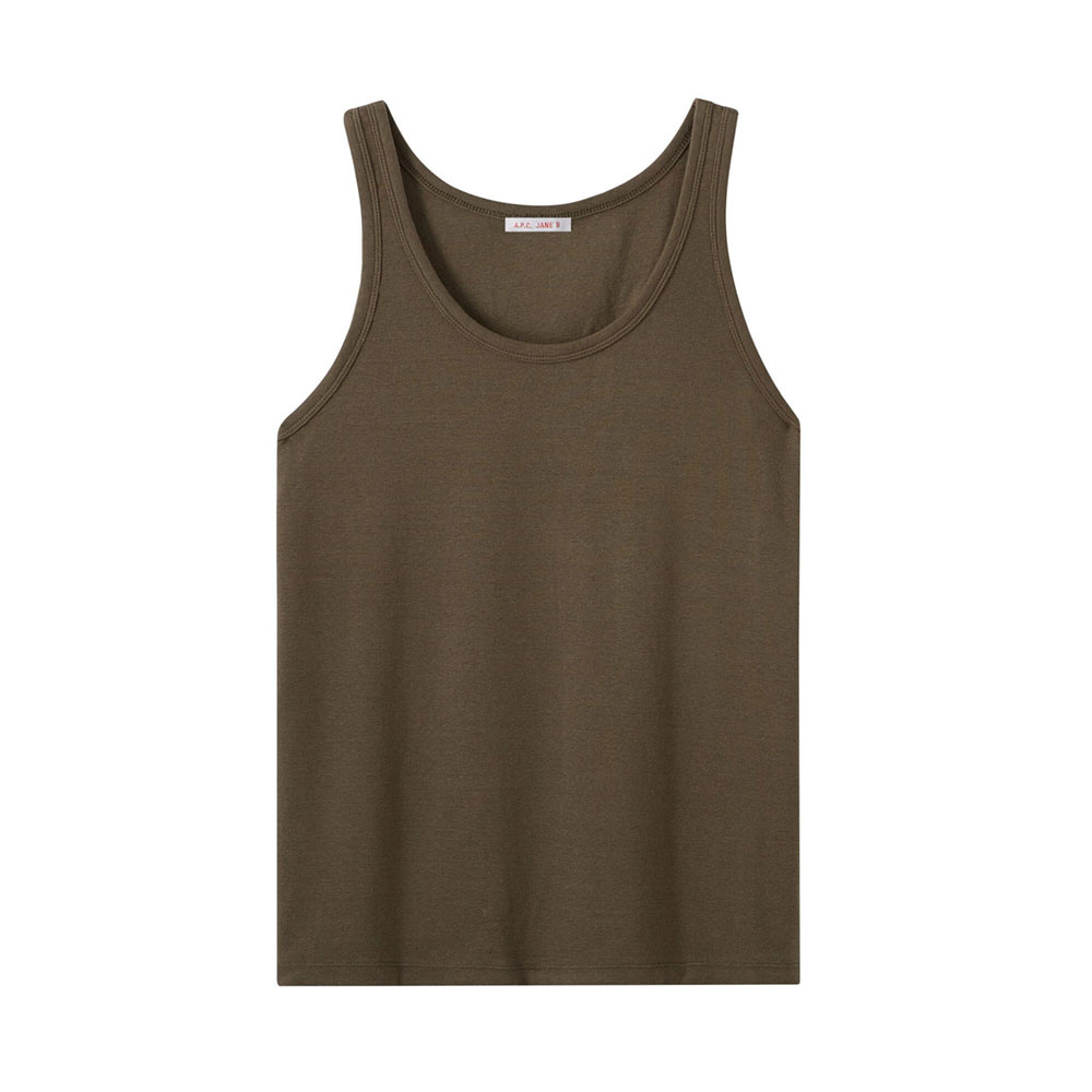 APC×JANE BIRKIN BONNIE TANK TOP PALE KHAKI