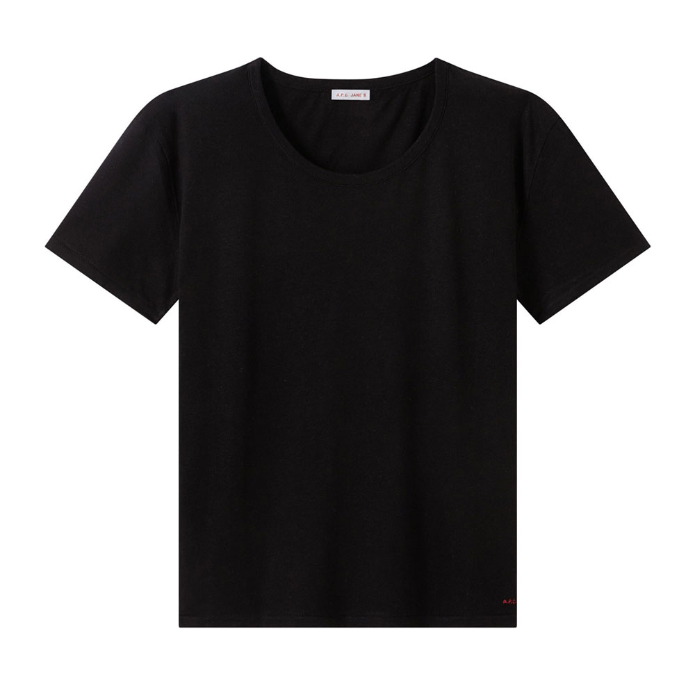 APC×JANE BIRKIN LONDON T-SHIRT BLACK