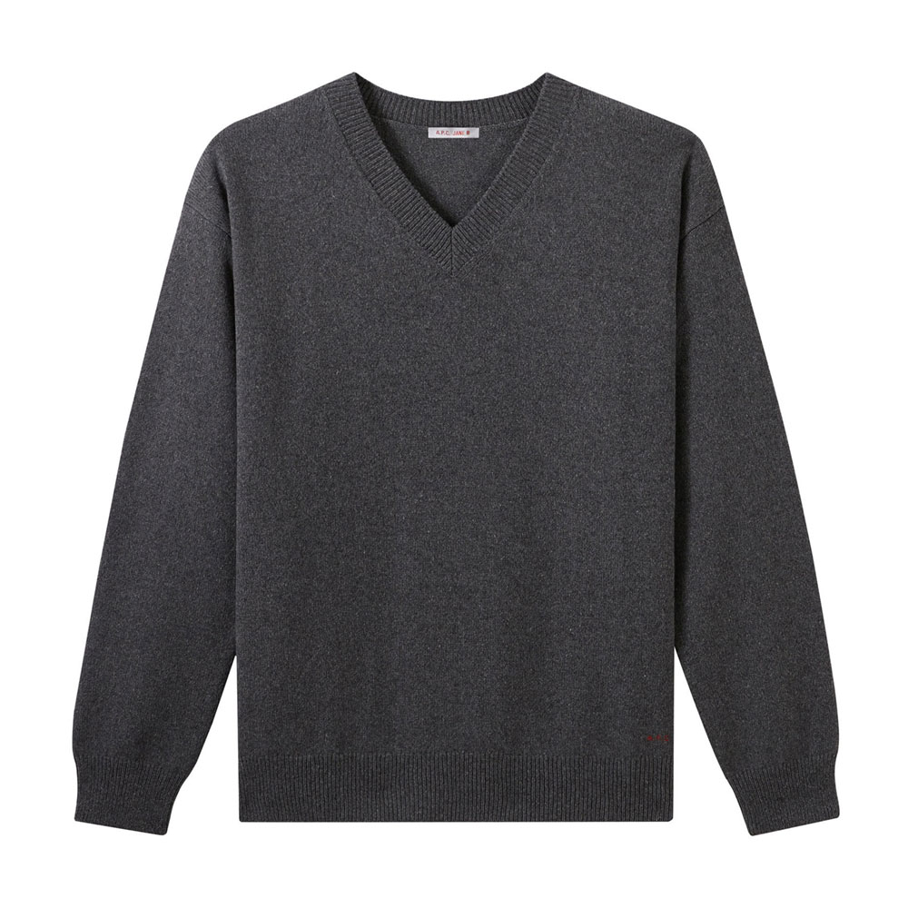 APC×JANE BIRKIN DAVID JUMPER HEATHER GREY
