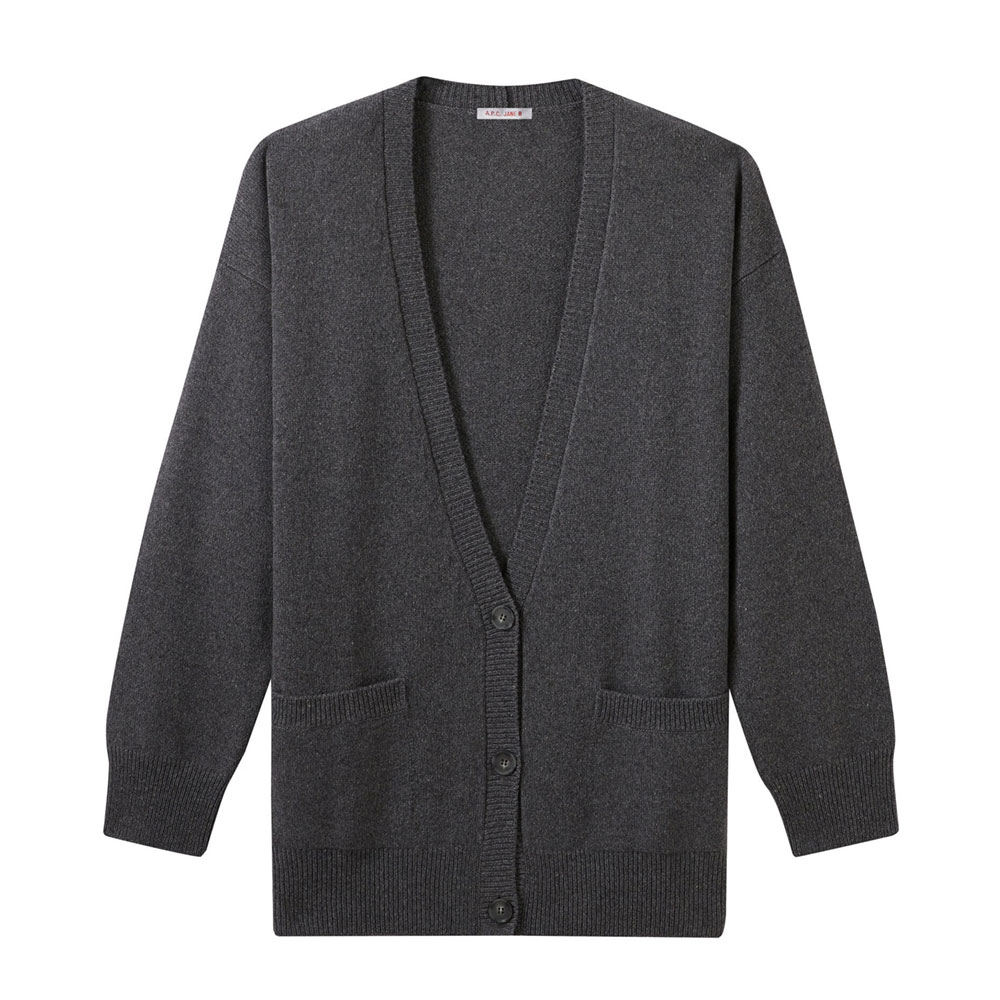 APC×JANE BIRKIN JANE CARDIGAN HEATHER GREY