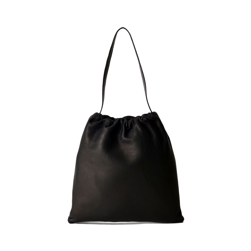 DEER LEATHER SHOULDER BLACK M - DA02