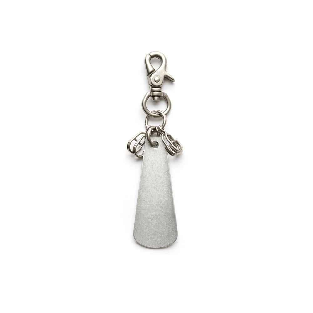 SHOEHORN KEYRING MATTE ALUMINIUM