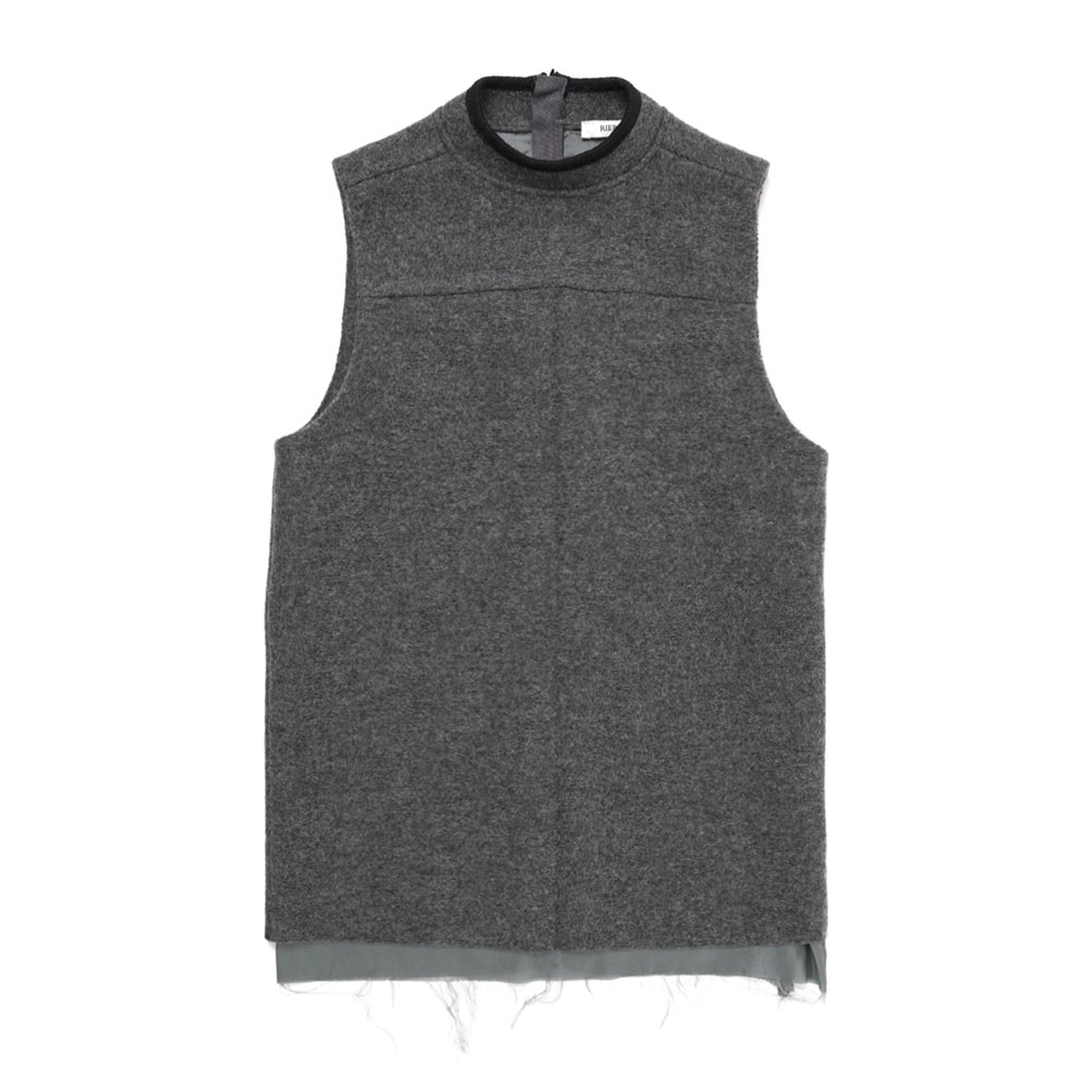 WALKER TOP GREY/BLACK BICOLOUR FELTED _