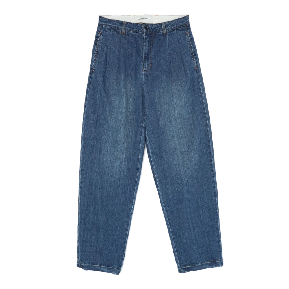 WASHED PLEATED JEAN SAWYER WASH DENIM