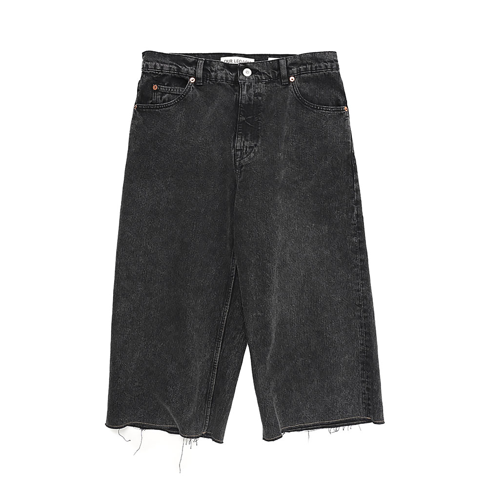 CAPRI CUT OVERDYED BLACK CHAIN TWILL