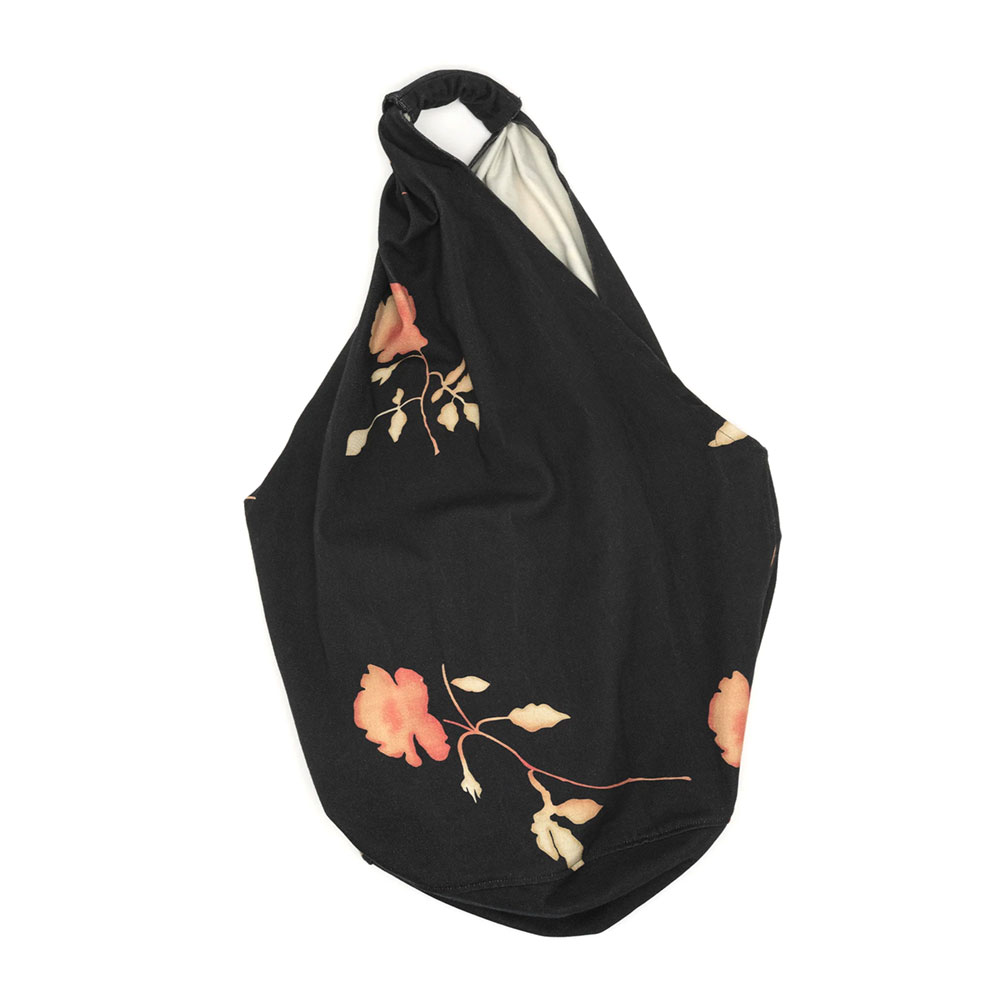 DRIP BAG NOCTURNAL FLOWER PRINTED DENIM