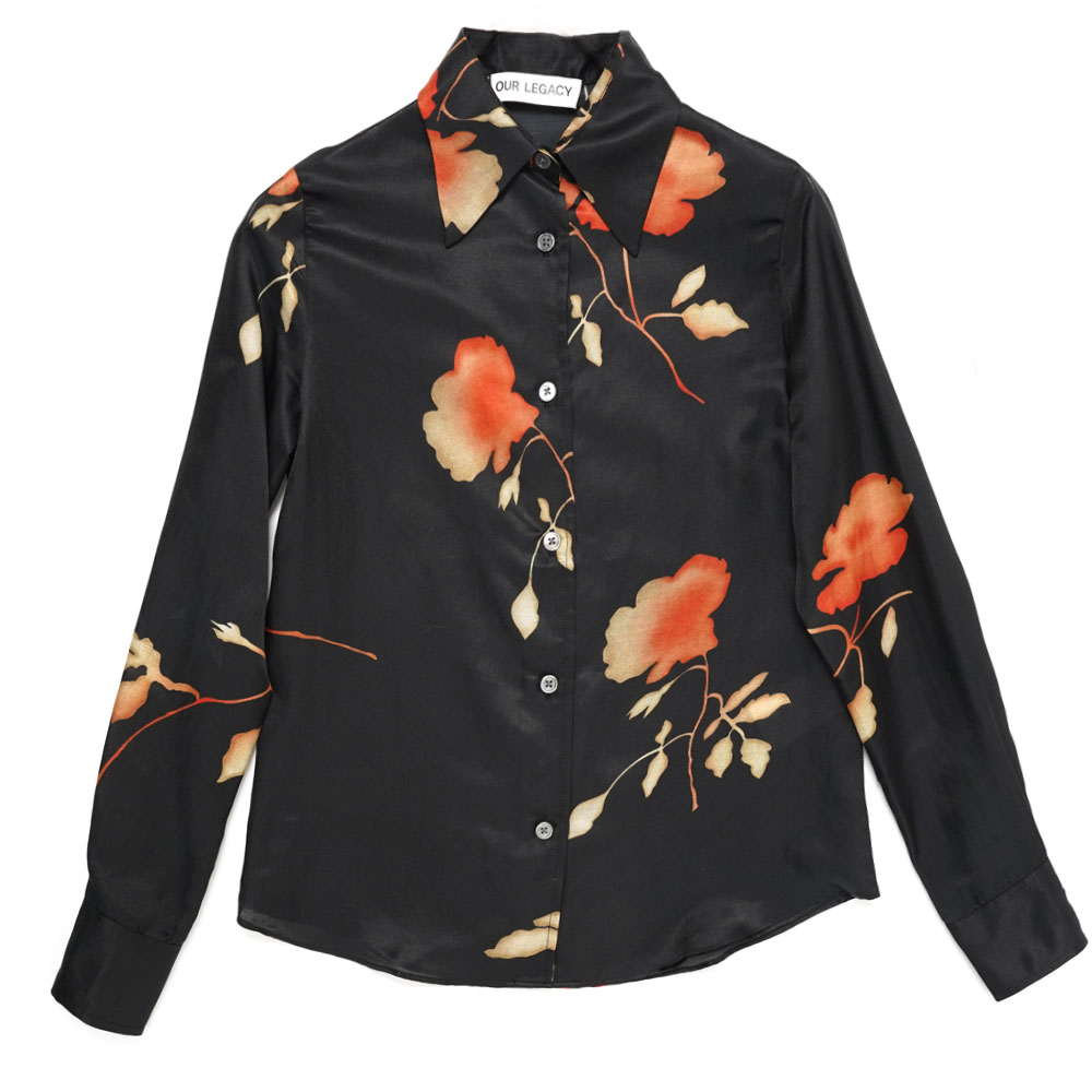 70S LINE SHIRT NOCTURNAL FLOWER PRINT (WOMENS)